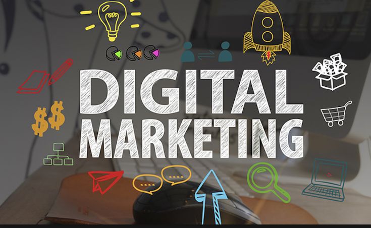 Digital marketing strategy illustration